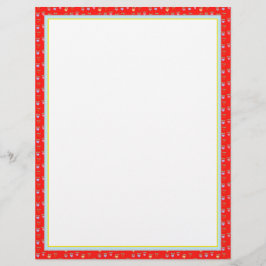 Membrete Corazones con rojo