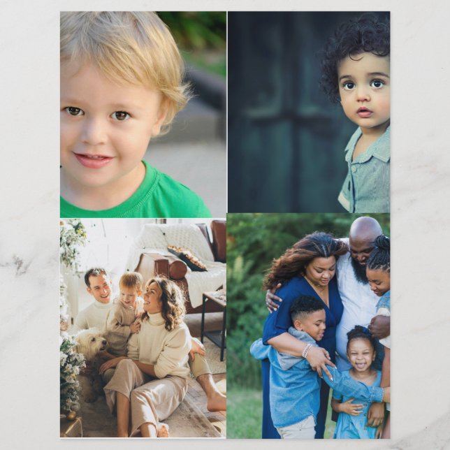 Membrete Create Your Own 4 Photo Collage (Anverso)