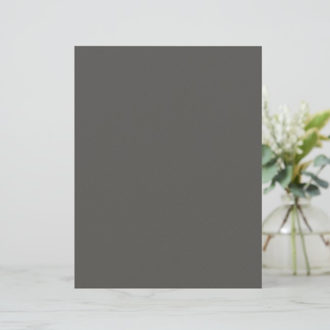 Membrete Create Your Own dark gray Custom Design (Anverso de pie)