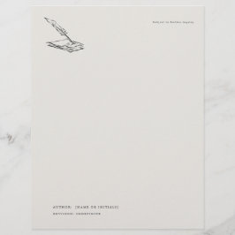 Membrete Crow-quilled page- Regency Correspondence