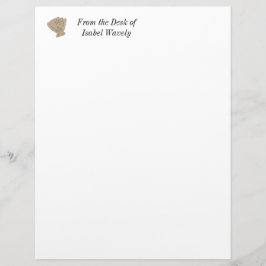 Membrete Cubierta acuarela de mar