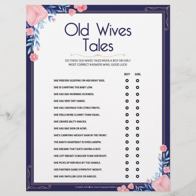Membrete Cuentos de viejas esposas [marco floral] (Anverso)