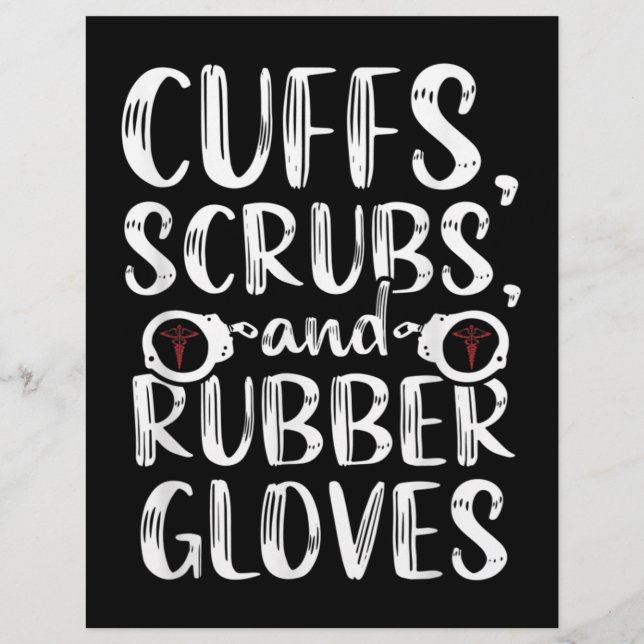 Membrete Cuffs Correctional Nurse RN Prison Nursing Medical (Anverso)