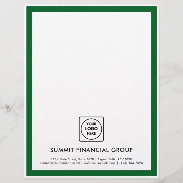 Membrete Custom Business Logo Branding Professional  (Anverso)