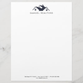 Membrete Custom Stylish Modern Real Estate Home Logo