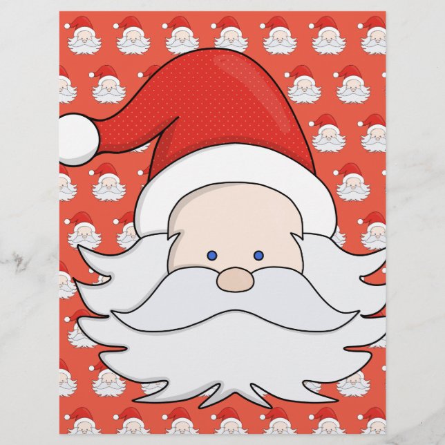 Membrete Cute Santa Claus (Anverso)