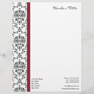 Membrete Damask Regal