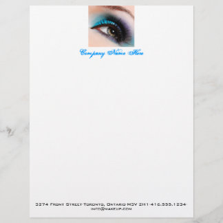 membrete de maquillaje de ojos de aqua, factura, p