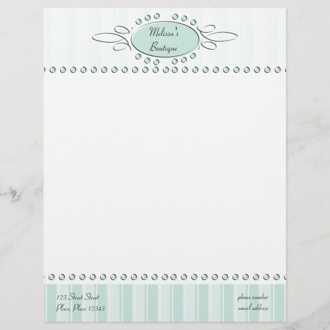 Membrete Decoración De Swirl (Anverso)
