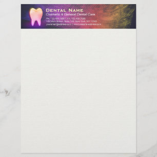 Membrete Dentista Profesional Clínica Dental Rosa Oro Dient