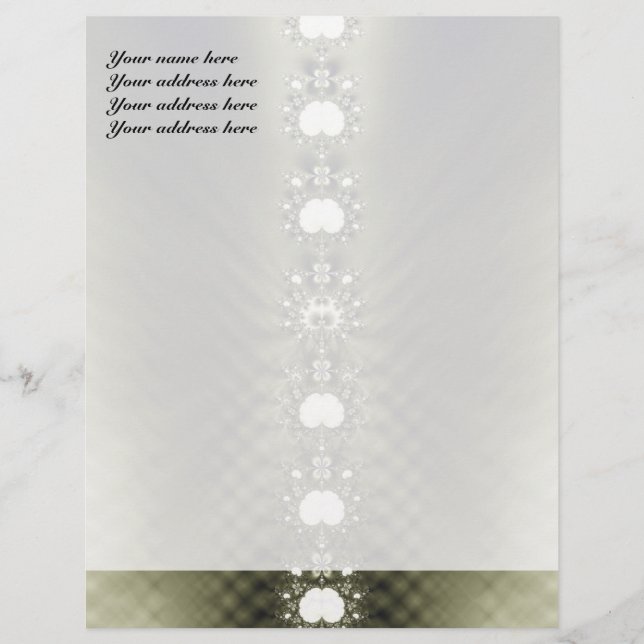 Membrete Diamonds Personalizado Letterhead (Anverso)