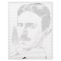 Dibujo De Nikola Tesla En Blanco Y Negro