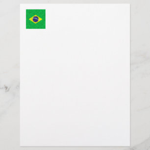 Membrete Dibujo de pintura al petróleo de Brasil