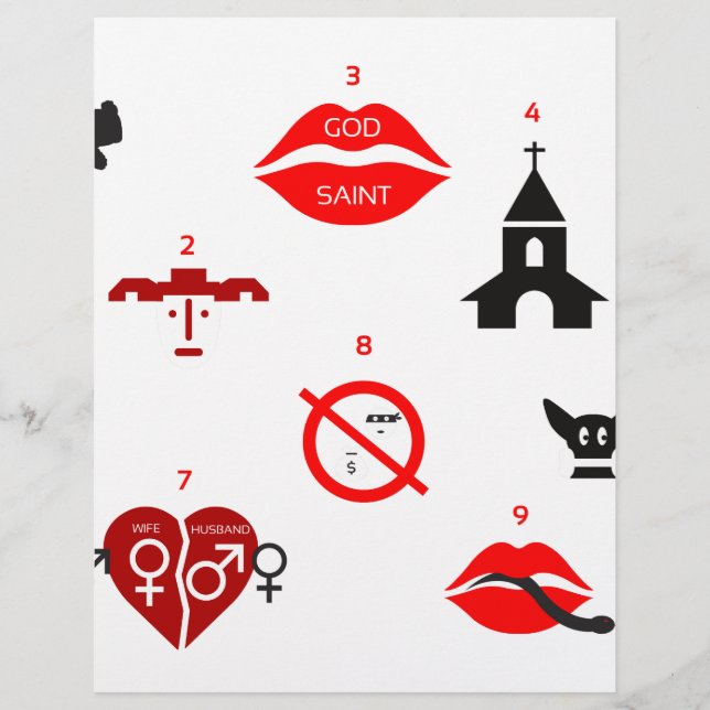 Membrete diez mandamientos modernos (Anverso)