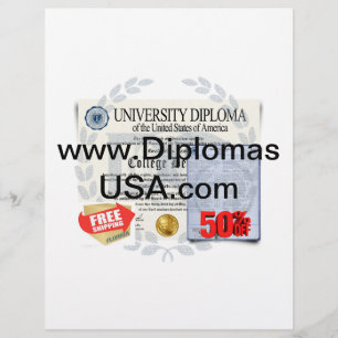 Membrete diplomas universitarios o diploma de secundaria Re