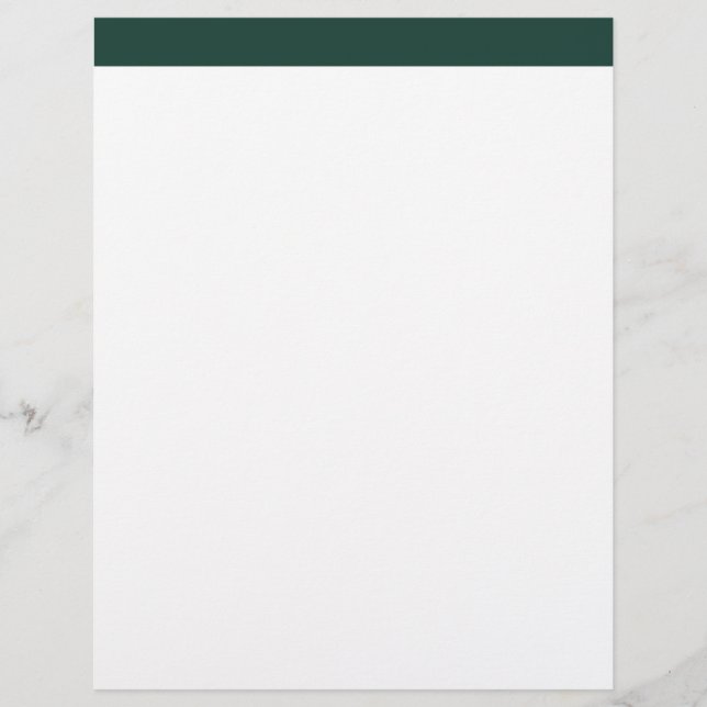 Membrete Dirección de devolución esmeralda blanca (Anverso)