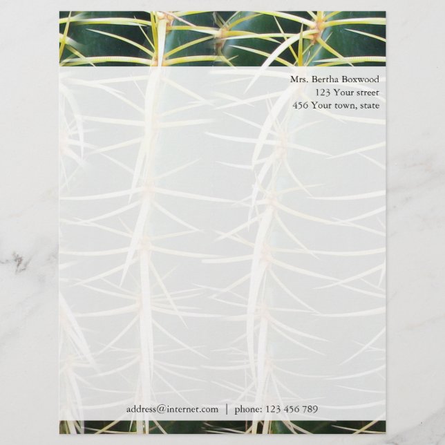 Membrete Dirección de encargo de la foto tropical del (Anverso)