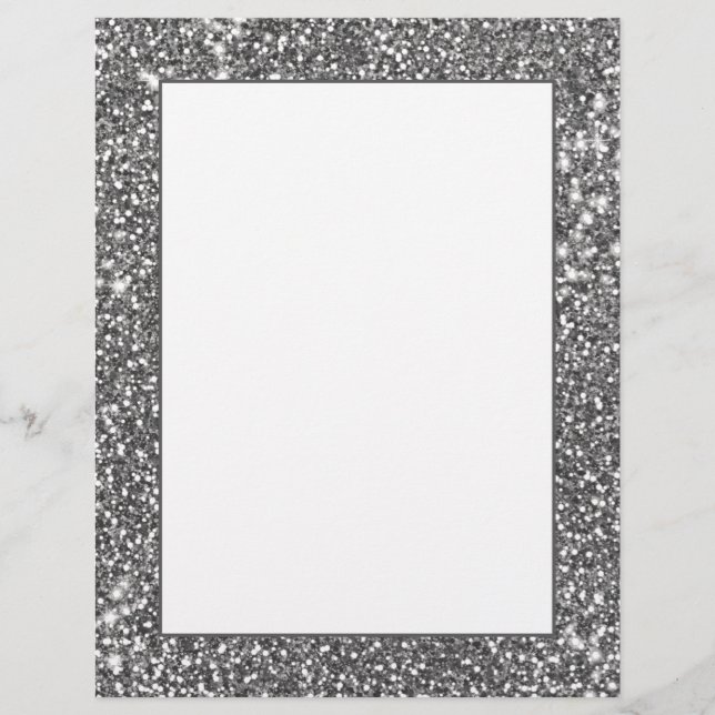 Membrete Diseño de imitación de textura de brillo gris plat (Anverso)