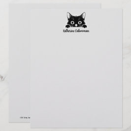 Membrete Diseño minimalista de gatito adorable - GATO 1