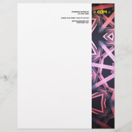Membrete DJ EDM Letterhead