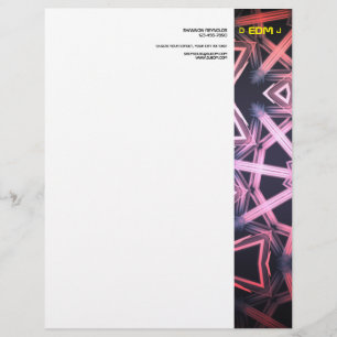 Membrete DJ EDM Letterhead