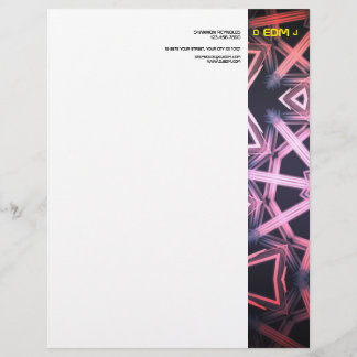 Membrete DJ EDM Letterhead