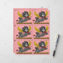 Membrete Dog Puppy Classroom Valentine Sheets