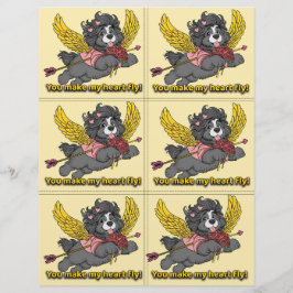 Membrete Dog Puppy Classroom Valentine Sheets