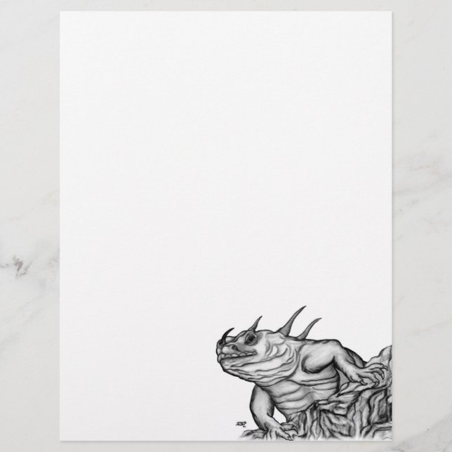 Membrete Dragón en la roca (Anverso)