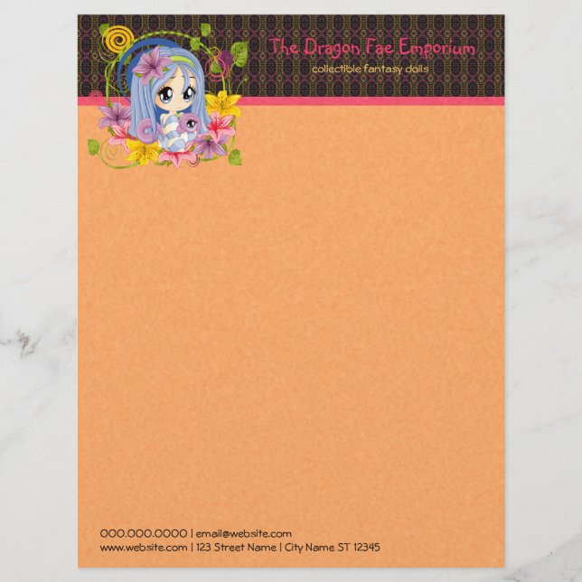 Membrete Dragon Fae (Anverso)