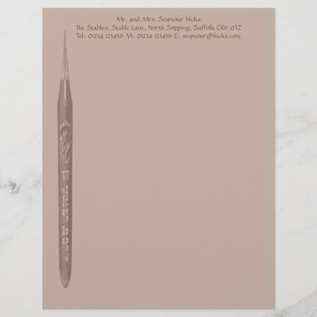 Membrete Efectos de escritorio elegantes de la semilla de (Anverso)