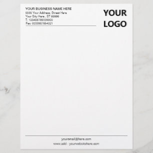 Membrete Ejemplo de Diseño de Letras Comerciales