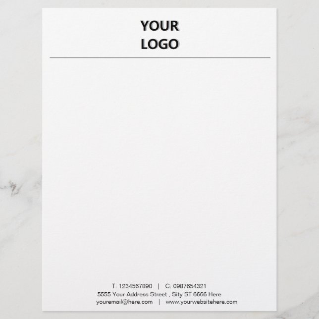 Membrete Ejemplo de Letras Comerciales de Diseño (Anverso)