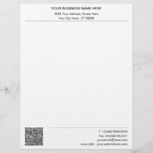 Membrete Ejemplo de membresía de su empresa con código QR