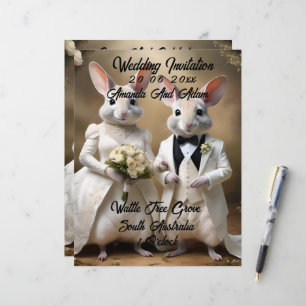 Membrete "El Amor Se Abajo: Celebración De Un Boda De Bilby