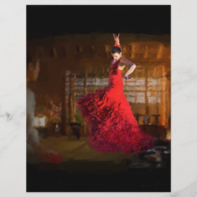 Membrete El fuego de flamenco enciende una casa de té en To (Anverso)