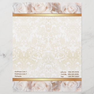 Membrete Elegancia rosa de champagne