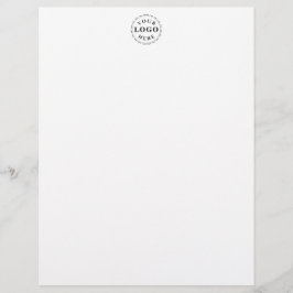 Membrete Elegant Custom Logo Mark Letterhead Chic Office Pa