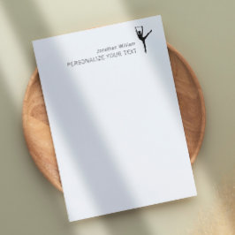 Membrete Elegante bailarina simple Retro Estacionamiento pe