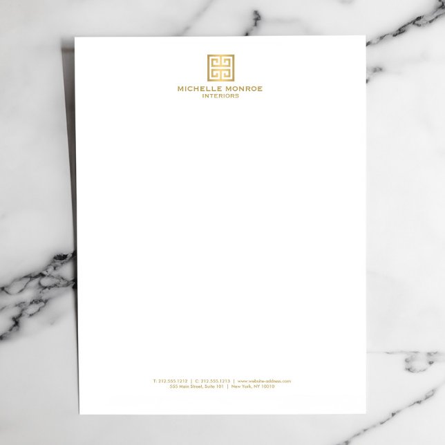 Membrete Elegante diseñador de interiores de clave griega d (Subido por el creador)