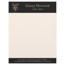 Elegante Gothasy Wolf Skull negro y oro