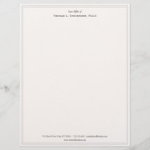 Elegante Letterhead Profesional Beige