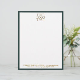 Membrete Elegante logotipo de la empresa de la compañía de 