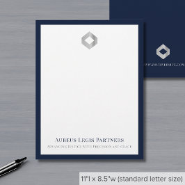 Membrete Elegante logotipo de Personalizado profesional de