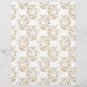 Membrete Elegante Purpurina Gold Diseño de impresión en bla