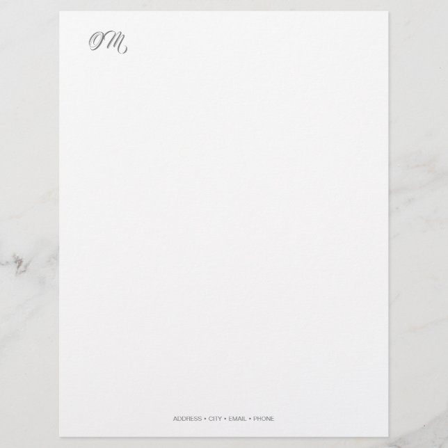 Membrete Elegante Stationery (Anverso)