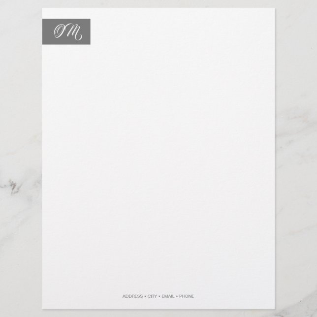 Membrete Elegante Stationery (Anverso)
