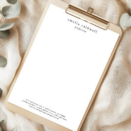 Membrete EMELIA Boho Personal Business Professional Company