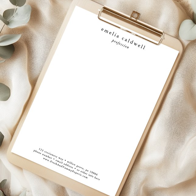 Membrete EMELIA Boho Personal Business Professional Company (EMELIA Boho Personal Business Professional Company Letterhead)