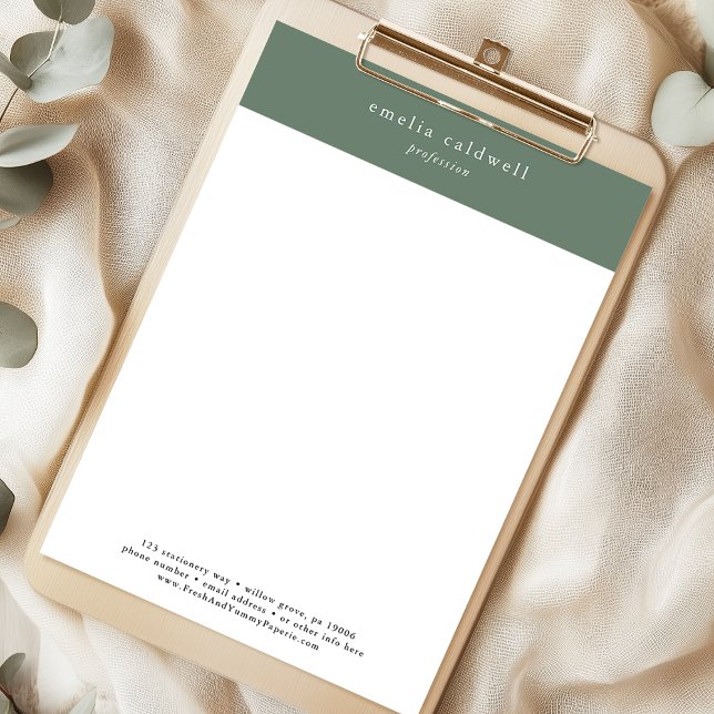 Membrete EMELIA Sage Personal Business Professional Company (EMELIA Sage Personal Business Professional Company Letterhead)